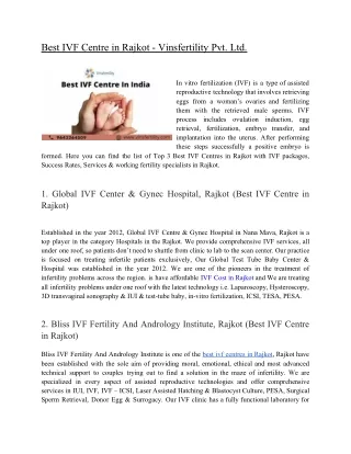 best ivf centre in rajkot vinsfertility pvt ltd