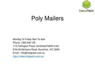 Buy Poly Mailers Online