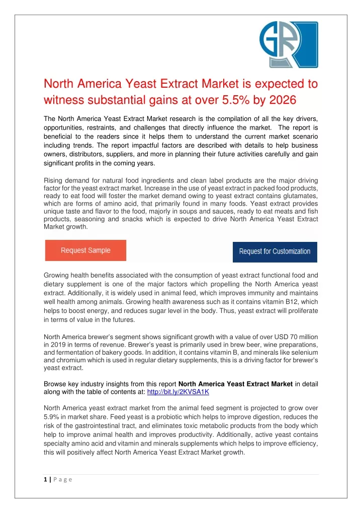 north america yeast extract market is expected