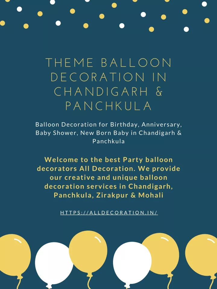 theme balloon decoration in chandigarh panchkula