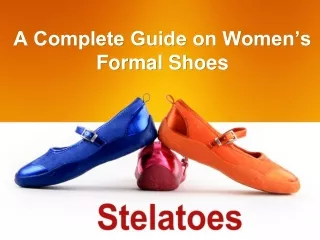 A Complete Guide on Women’s Formal Shoe