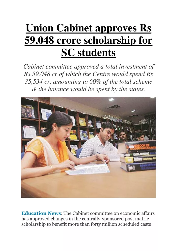 union cabinet approves rs 59 048 crore