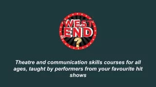 Communication Skills Courses for Schools - West End in