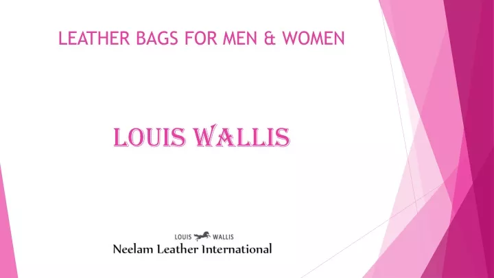 leather bags for men women