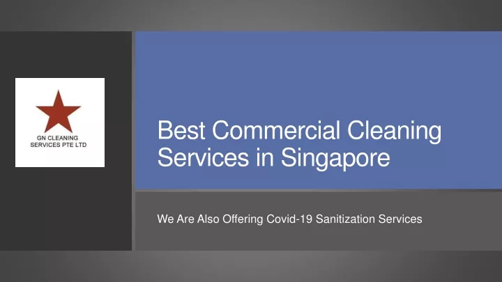 best commercial cleaning services in singapore