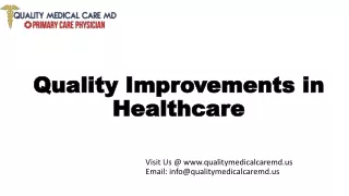 Quality Improvements in Healthcare 2020 | Quality Medical Care MD
