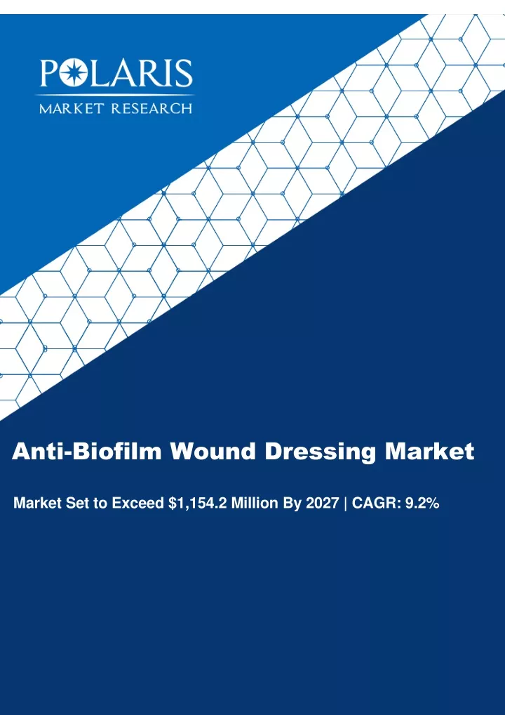 anti biofilm wound dressing market