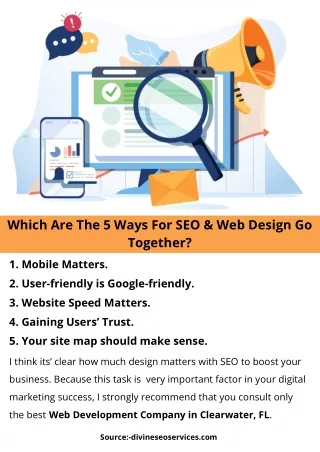 which are the 5 ways for seo web design