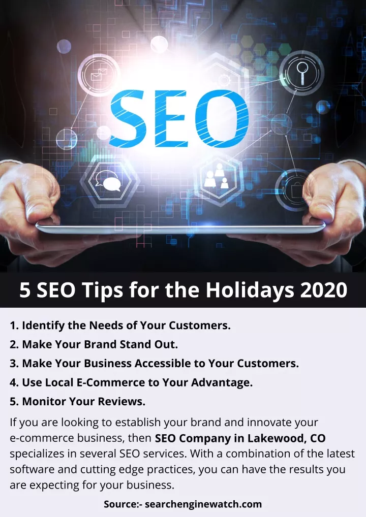 5 seo tips for the holidays 2020