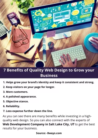 7 benefits of quality web design to grow your