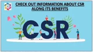 Check Out Information about CSR along Its Benefits