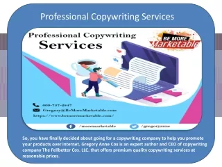 Professional Copywriting Services
