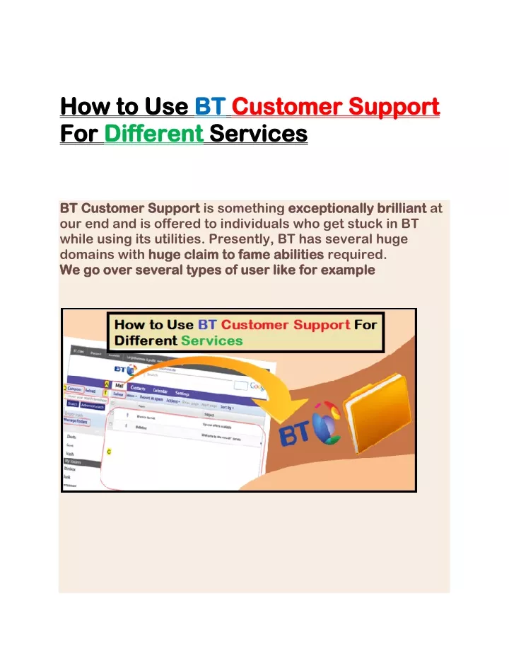 how to use how to use bt for for different