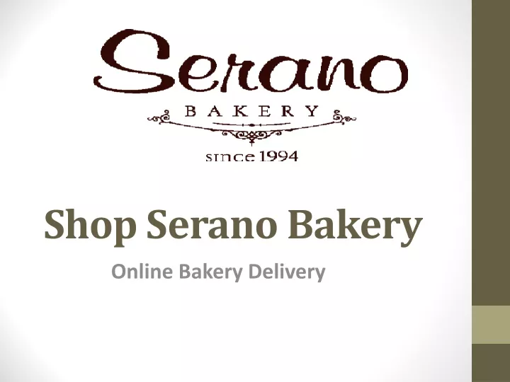 shop serano bakery