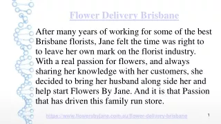 Online Same Day Flower Delivery Brisbane