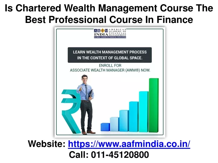 is chartered wealth management course the best professional course in finance