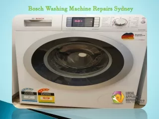 Bosch Washing Machine Repairs Sydney