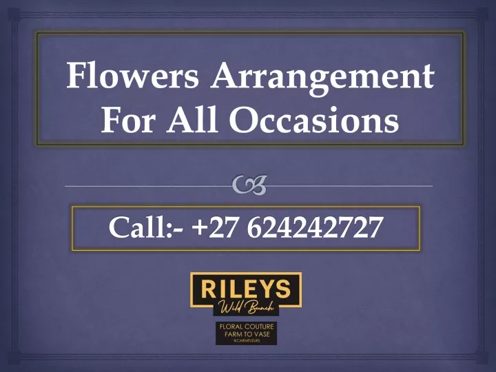 flowers arrangement for all occasions
