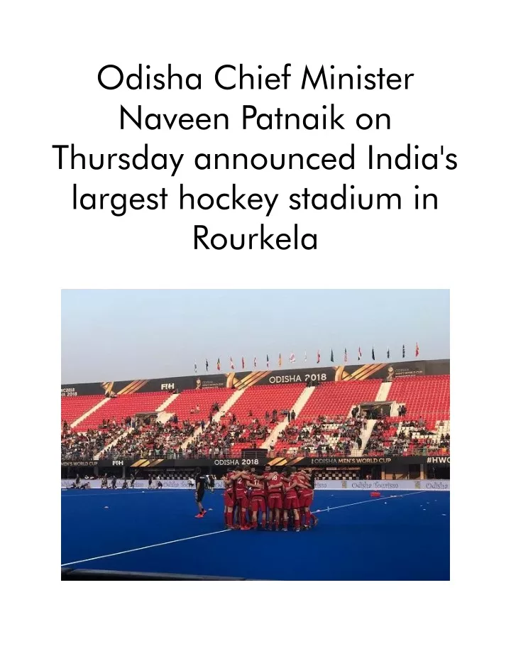 odisha chief minister naveen patnaik on thursday