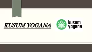 The Benefit of Kusum Yojana Apply Online