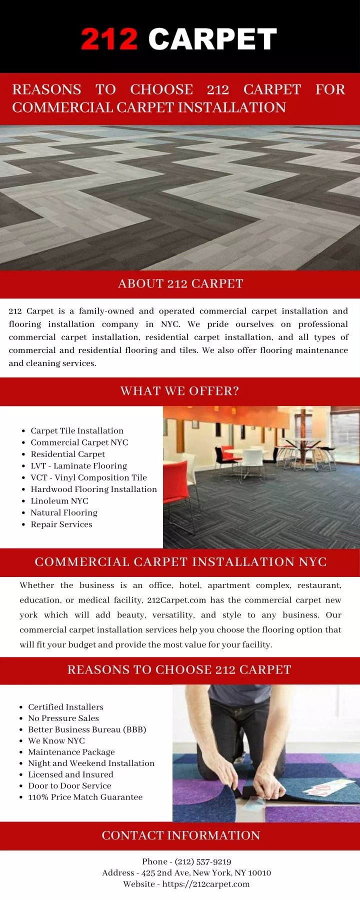 reasons to choose 212 carpet for commercial