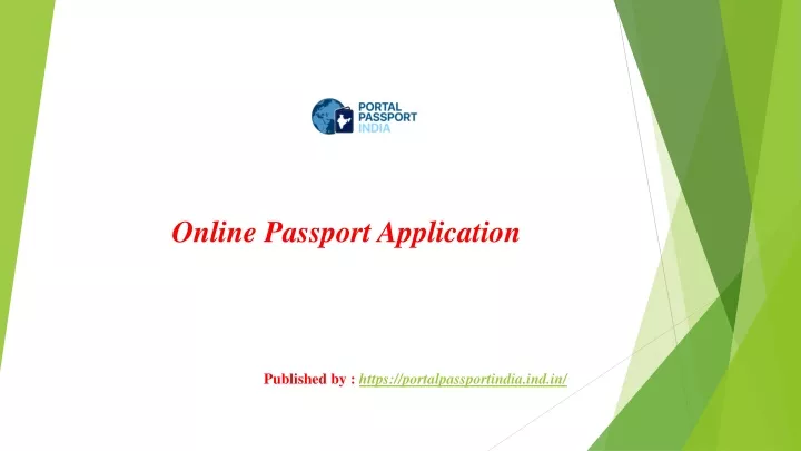 online passport application