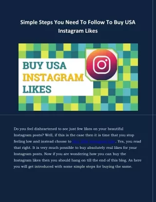 Simple Steps You Need To Follow To Buy USA Instagram Likes