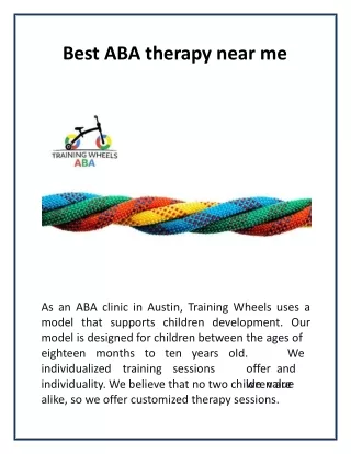 Best aba therapy near me