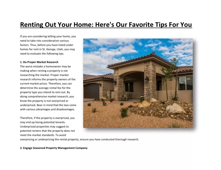 renting out your home here s our favorite tips