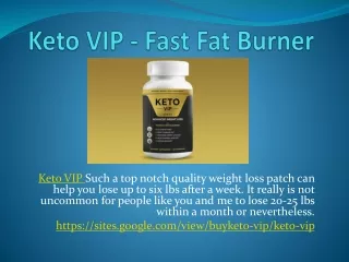 Keto VIP - Lose Weight Easily