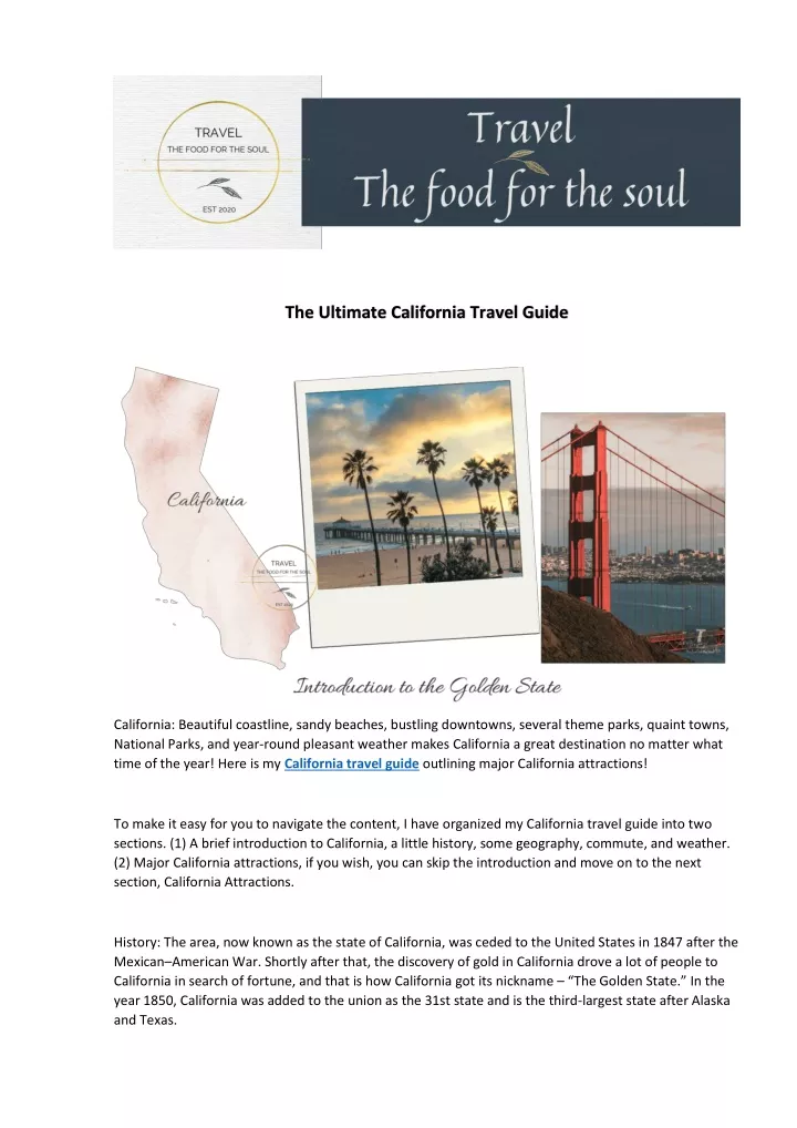 the ultimate california travel guide
