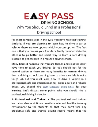 why why you should enrol you should enrol
