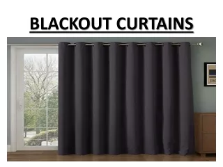 blackout curtains