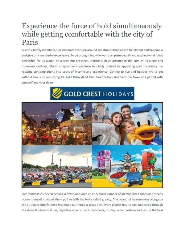 Enjoy the Coach Holidays Travel to Disneyland Holidays in Paris, UK