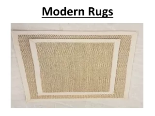 modern rugs