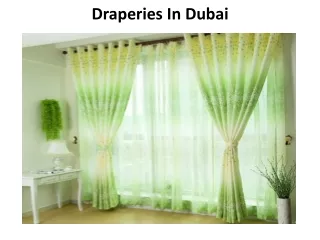 draperies in dubai