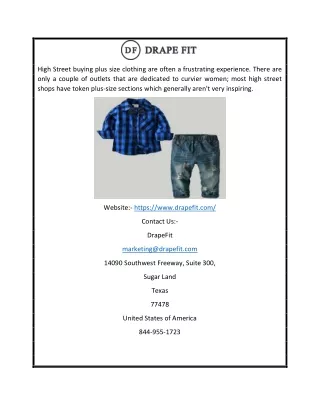 high street buying plus size clothing are often