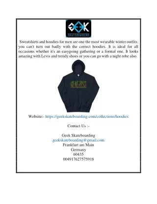 Skate Shop Hoodies for Mens Online | Geekskateboarding.com