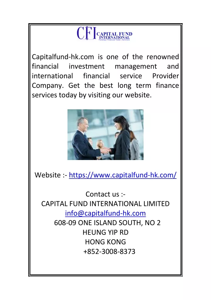 capitalfund hk com is one of the renowned