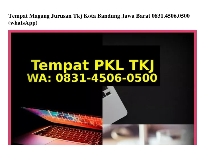 tempat magang jurusan tkj kota bandung jawa barat