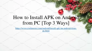 How to Install APK on Android from PC [Top 3 Ways]