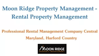 Professional Rental Management Company Central Maryland, Harford Country