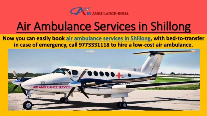 air ambulance services in shillong