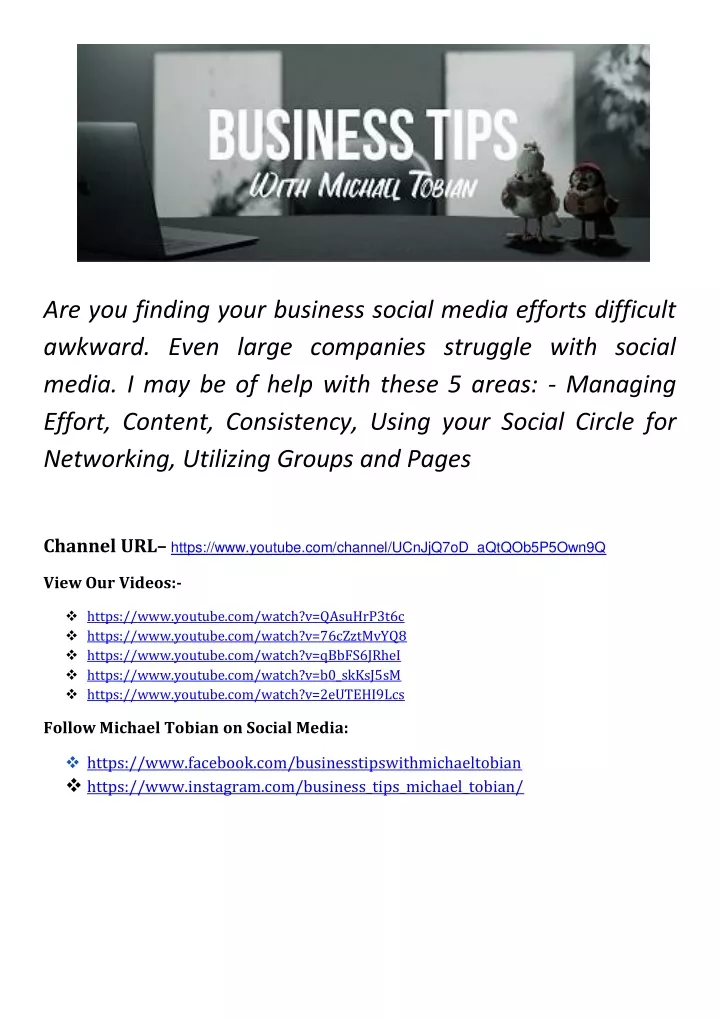 are you finding your business social media