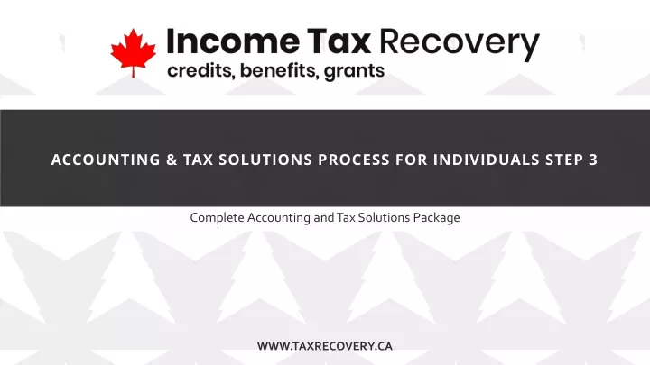 accounting tax solutions process for individuals