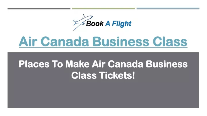 air canada business class
