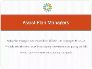 NDIS Providers Western Australia | Assist Plan Managers