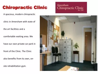 Best Chiropractic Services in Amersham | Amersham Chiropractic