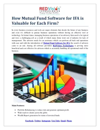 how mutual fund software for ifa is valuable