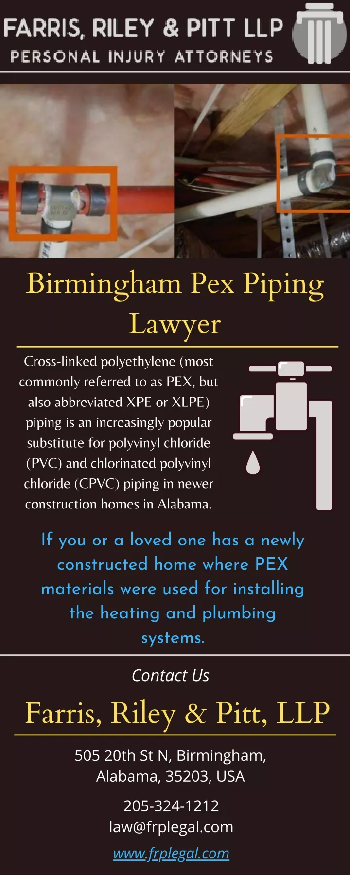 birmingham pex piping lawyer